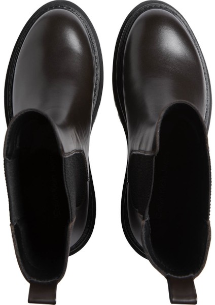 Deri Koyu Kahve Kadın Bot YW0YW015420HM modelleri