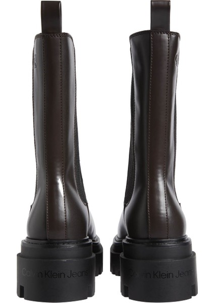 Deri Koyu Kahve Kadın Bot YW0YW015420HM fırsatları