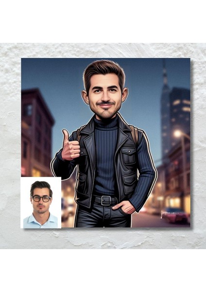 Kişiye Özel Gezgin Tasarımlı Karikatür Mdf Poster 20 x 28 fiyatları