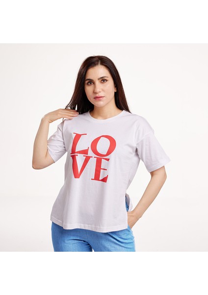 Baby Mom Hamile Love Baskılı Kısa Kol Tshirt Anne Giyim