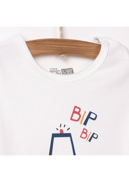 Araçlar Baskılı Yenidoğan Erkek Tshirt-Patikli Alt Erkek Bebek modelleri