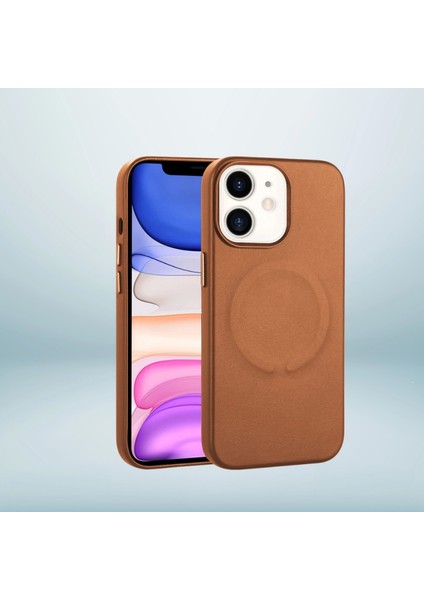 Pilelistore Iphone 11 Derix Pu Kapak Açık Kahverengi