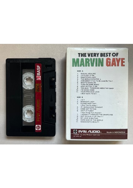 Marvin Gaye The Very Best Of Endonezya Baskı Kaset (Dönem Endonezya Pan Audio Baskı Kaset)