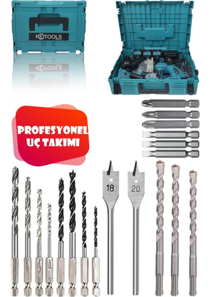 Dekupajlı 4'lü Set; Yüksek Performanslı, Kömürsüz, Su Geçirmez Makineler Ile Profesyonel Kullanım!