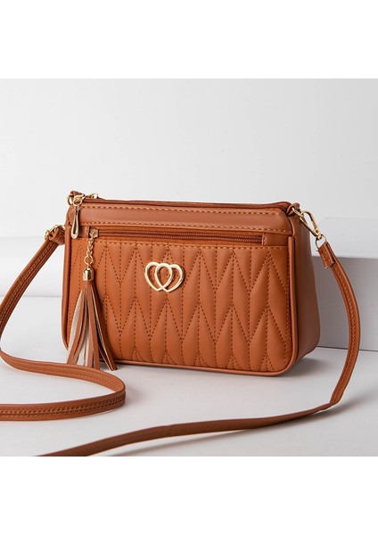Kadın Çantası Yeni 2024 Yaz Küçük Çanta Büyük Kapasiteli Çok Yönlü Crossbody Çanta Orta Yaşlı Anne Cep Telefonu Çantası (Yurt Dışından)