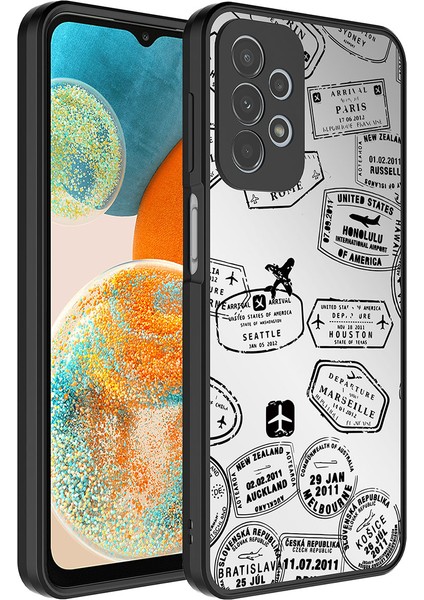 - Galaxy A23 - Kılıf Aynalı Desenli Kamera Korumalı Parlak Mirror Kapak