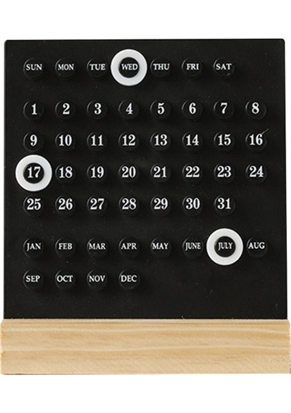 Sürekli Takvim Ahşap Tarih Planlayıcı Süslemeler Mağazalar (Yurt Dışından)