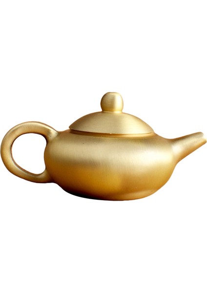 Çin Pirinç Çaydanlık El Sanatları El Yapımı Fengshui El Oyuncak Çaydanlık Veranda için 7 cmx3.1 cm (Yurt Dışından) indirimleri