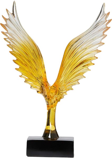 Minimalist Soyut Odası Sarı Heykel (Yurt Dışından)