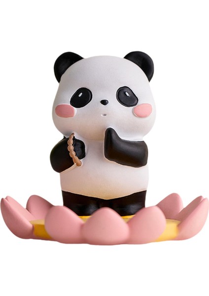 Telefon Standı Masaüstü Süsü Masaüstü için Panda .6 cmX8.2 cmX9 cm Heykel (Yurt Dışından)