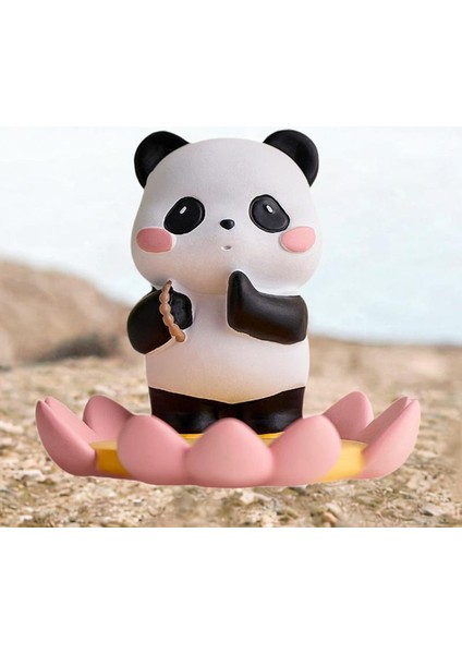Telefon Standı Masaüstü Süsü Masaüstü için Panda .6 cmX8.2 cmX9 cm Heykel (Yurt Dışından)