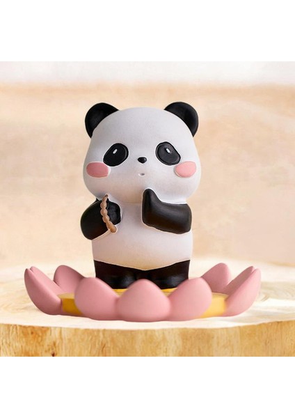 Telefon Standı Masaüstü Süsü Masaüstü için Panda .6 cmX8.2 cmX9 cm Heykel (Yurt Dışından)