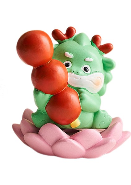 Çin Yeni Yılı Ejderha Mini Ejderha Ev Oturma Odası Araba 7.5X7.5X8 cm Şekerlenmiş Şahinlerle Heykel (Yurt Dışından) fırsatları