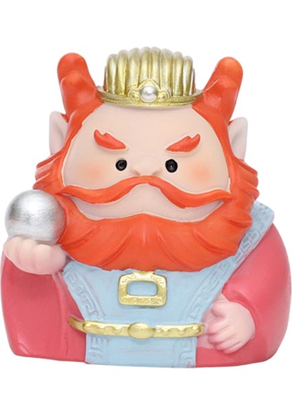 Karikatür Reçine Çin ÖlümsüzFengshui Masaüstü Dekoru Ejderha Kral Heykel (Yurt Dışından) modelleri