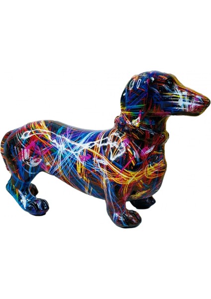 Reçine Dachshund Reçine Dekorasyon Heykel (Yurt Dışından)