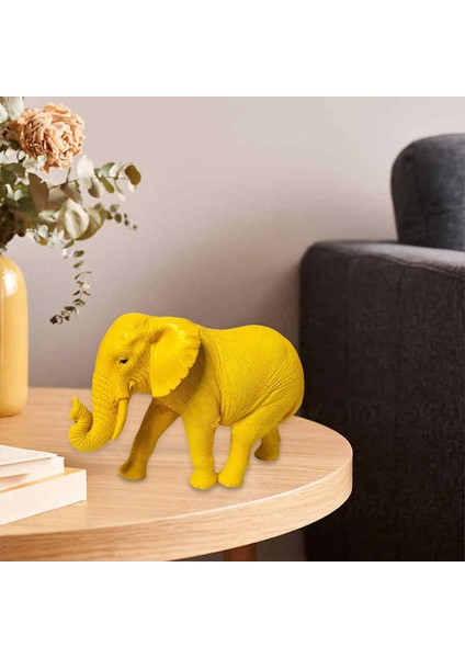 Fil Fil Yemek Odası Üstü Dolap Sarı Heykel (Yurt Dışından) fiyatları