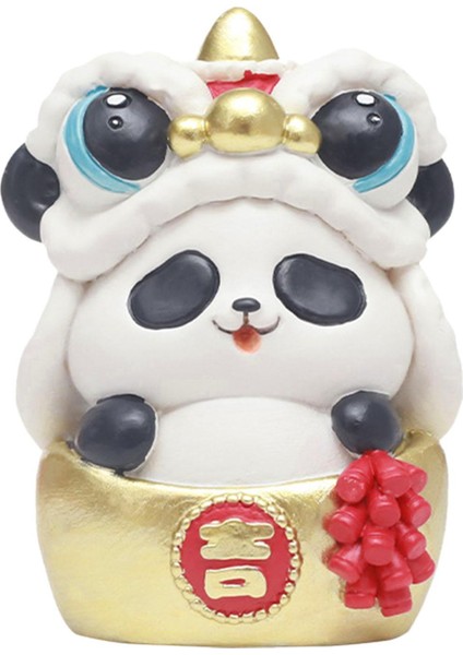 Çin Yılı Panda Figürü Süsü Reçine Malzeme Odası (Yurt Dışından)