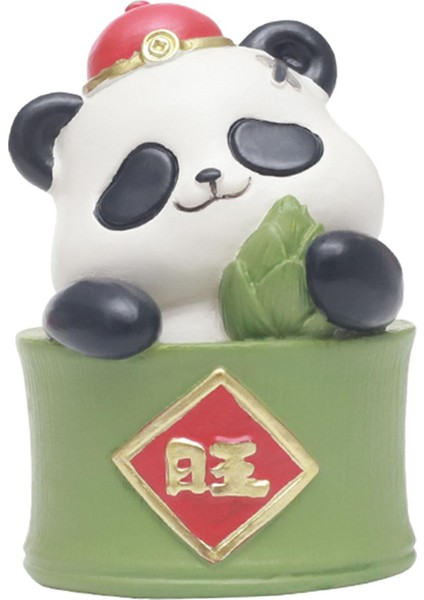 Çin Yılı Panda Figürü Süsü Reçine Malzeme Odası (Yurt Dışından)