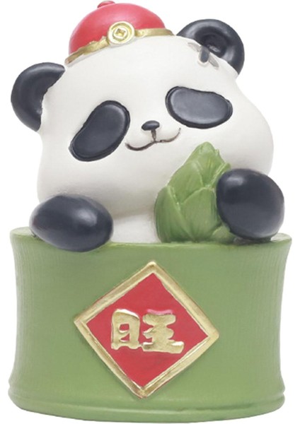 Çin Yılı Panda Figürü Süsü Reçine Malzeme Odası (Yurt Dışından)