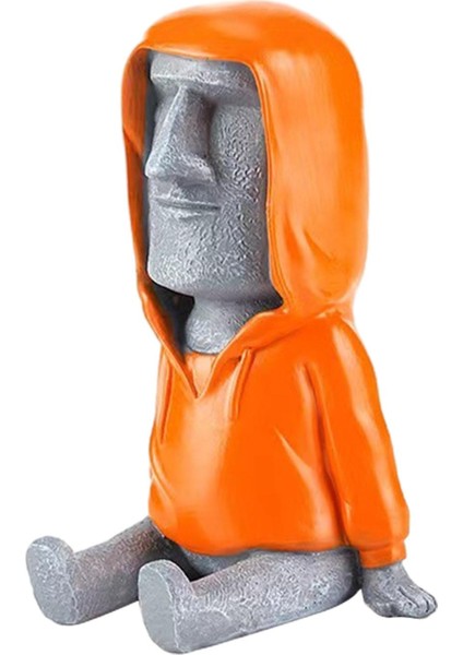 Paskalya Adası Moai Başı Retro Reçine Odası Ev Heykel (Yurt Dışından)