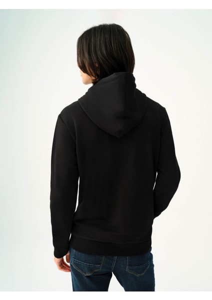 Erkek Sweatshirt Siyah-Yeşil LF2038105