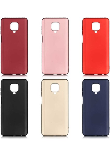 - Xiaomi Redmi Note 9 Pro - Kılıf Mat Soft Premier Silikon Kapak - Gold