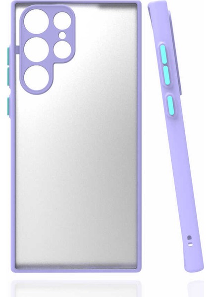 - Samsung Galaxy S22 Ultra - Kılıf Arkası Buzlu Renkli Düğmeli Hux Kapak - Lacivert - T21405 fiyatları