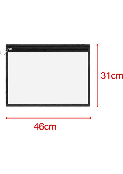 Belge Makbuzlarını Düzenlemek Için Su Geçirmez Fermuar Torbalar Çantası Silgiler 46CMX31CM (Yurt Dışından)