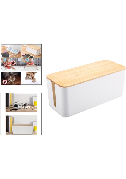 Güç Şeritleri Gizleyici Yö Kutusu Çocukları Güvende USB Hub 32X13.5X13CM Çok (Yurt Dışından)