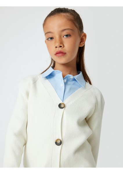 Basic Okul Hırkası V Yaka Düğmeli fiyatları