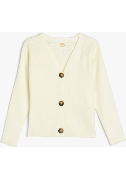 Basic Okul Hırkası V Yaka Düğmeli modelleri