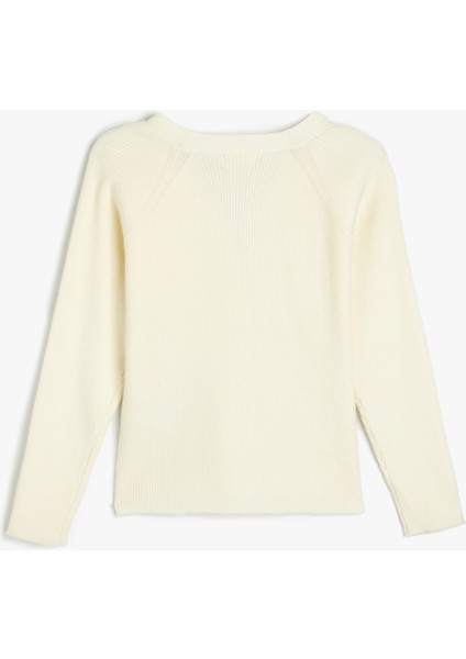 Basic Okul Hırkası V Yaka Düğmeli indirimleri