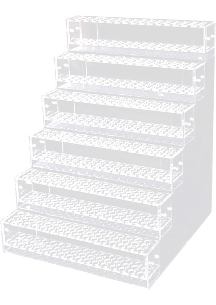 Akrilik Fırçası Düzenleyici Kırtasiye Malzemeleri Şeffaf 6 Katmanlı (Yurt Dışından)