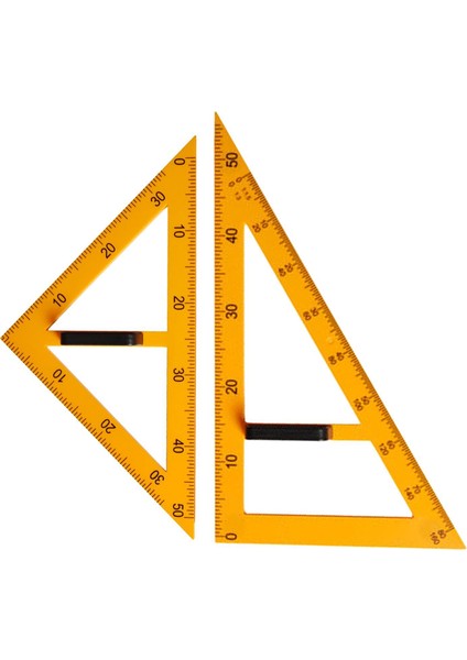 2 Adet Büyük Matematik Öğretim Cetveli Çizim Matematik Geometri Aracı 60 Derece Üçgen (Yurt Dışından)
