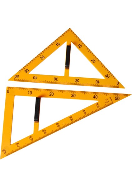2 Adet Büyük Matematik Öğretim Cetveli Çizim Matematik Geometri Aracı 60 Derece Üçgen (Yurt Dışından)