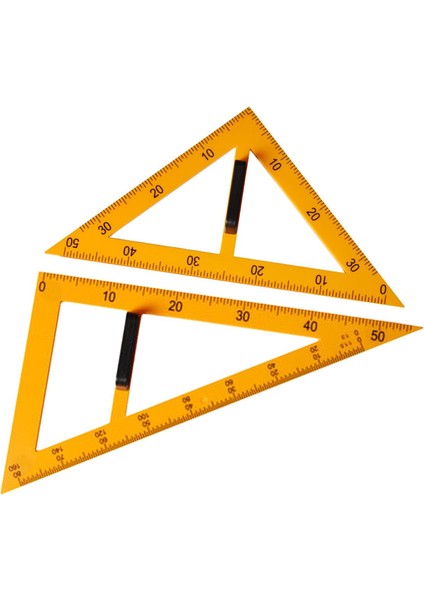 2 Adet Büyük Matematik Öğretim Cetveli Çizim Matematik Geometri Aracı 60 Derece Üçgen (Yurt Dışından)