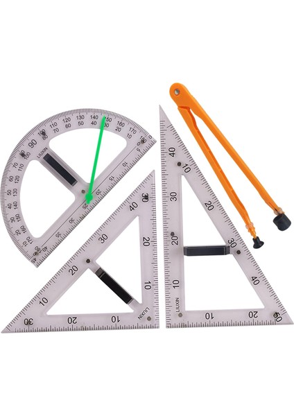 Büyük Matematik Cetvel Üçgen Cetvel Öğ Malzemeleri 4 (Yurt Dışından)