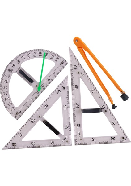 Büyük Matematik Cetvel Üçgen Cetvel Öğ Malzemeleri 4 (Yurt Dışından)