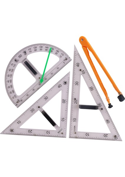 Büyük Matematik Cetvel Üçgen Cetvel Öğ Malzemeleri 4 (Yurt Dışından)
