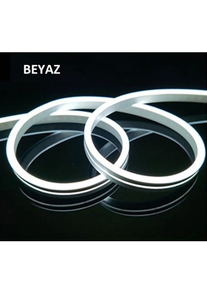 CT-4455 12V Beyaz Neon LED Hortum 5mt