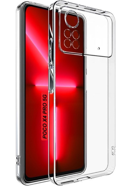 Xiaomi Poco X4 Pro 5g Uyumlu Kamera Korumalı Esnek Yumuşak Şeffaf Silikon Kılıf