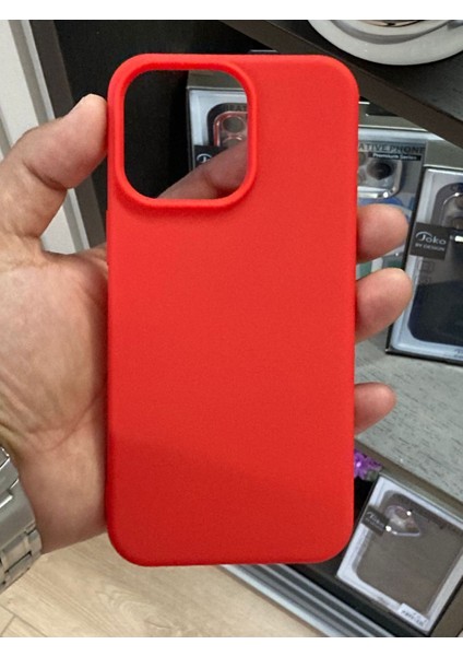 Xiaomi Poco C61 Uyumlu Kılıf Antibakteriyel Esnek Soft Parmak İzi Yapmaz Silikon - Kırmızı