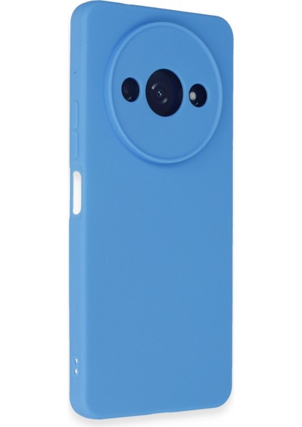 Xiaomi Poco C61 Kılıf Antibakteriyel Esnek Soft Parmak İzi Yapmaz Liquid Silikon - Mavi