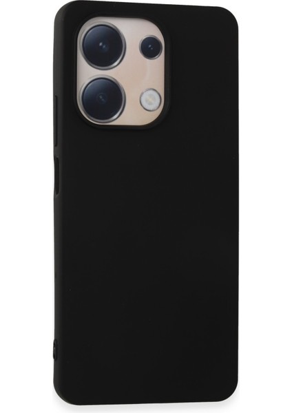 Xiaomi Redmi Note 13 4g Kılıf Antibakteriyel Esnek Soft Parmak İzi Yapmaz Liquid Silikon - Siyah