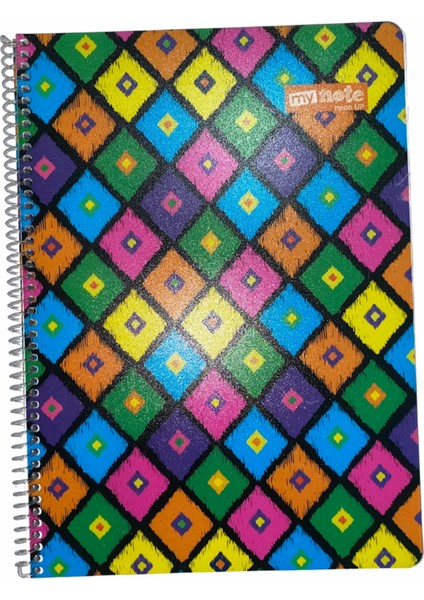 Neon Defter A4 80YP Çizgisiz - Renkli Şeritler