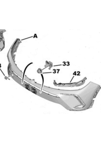 Opel Grandland Ön Tampon Iç Braketi Sağ Psa Marka 1687264780 modelleri