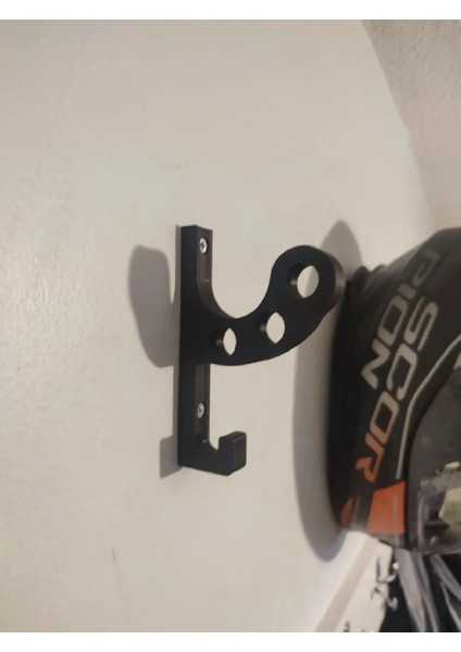 Motosiklet Bisiklet Scooter Kask Ve Mont Duvar Askısı Kask Tutucu Mont Askılıklı Vida Dübel Dahil