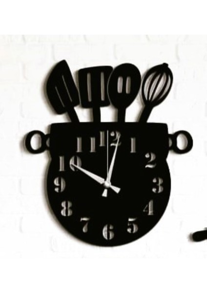 Mutfak Duvar Saati ve Duvar Dekor Kombini Kişiye Özel fiyatları