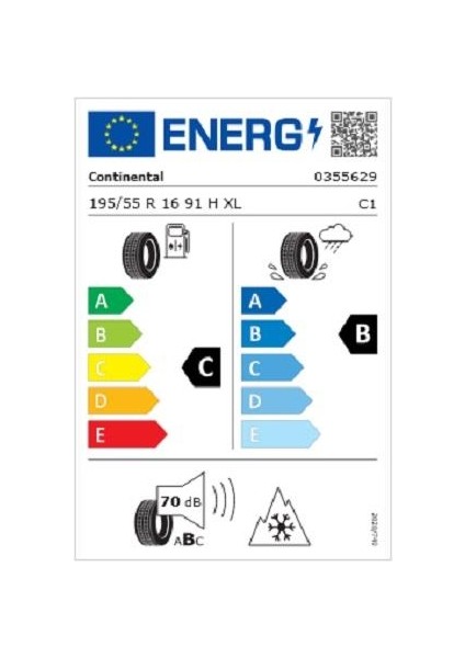 195/55 R16 87H Wintercontact Ts870 Oto Kış Lastiği ( Üretim Yılı : 2024 )