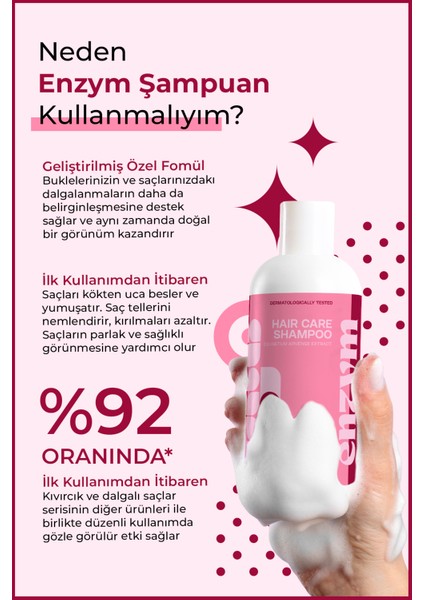 Kıvırcık Ve Dalgalı Saçlar Için Saç Bakım Şampuanı 400 Ml (Bukle Belirginleştirici)